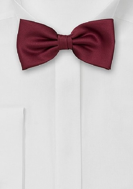 Bow Tie in Burgundy Color