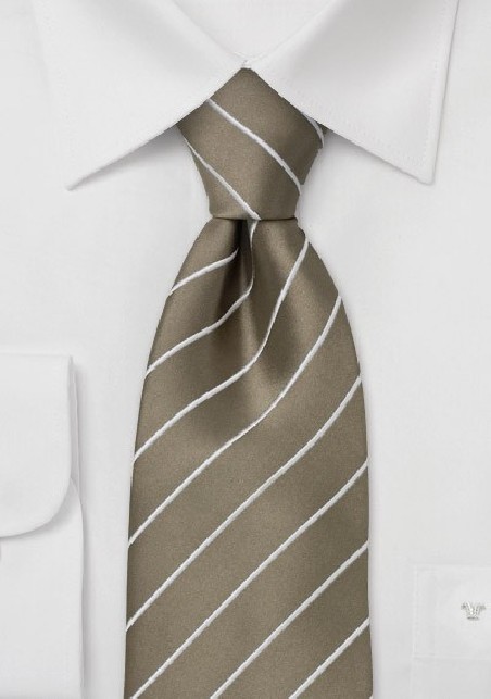 Elegant Business Tie -  Golden-Brown Color