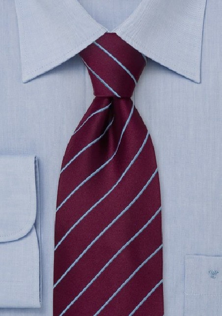Elegant Business Tie -  Burgundy/ Purple