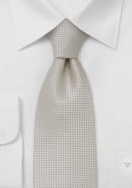 Wedding tie  -  Festive silk tie in platinum silver