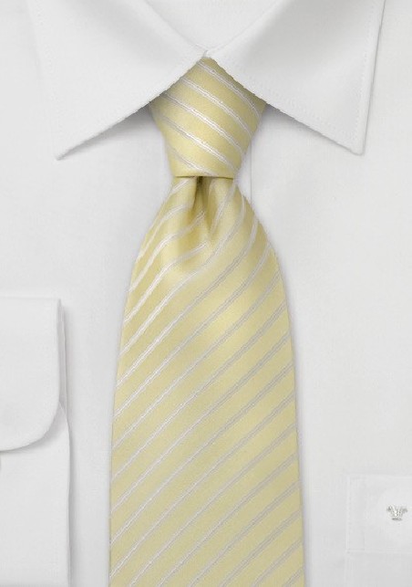 Lavender Yellow Striped Tie - Handmade silk tie from Parsley luxury neckwear
