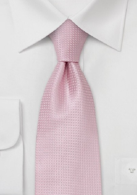 Pink Extra Long Ties - Light Pink Necktie in XL