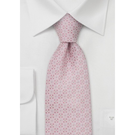 Designer neckties - Handmade silk tie in light pink