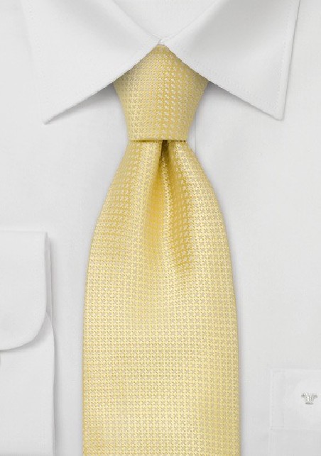 Silk neckties - Light yellow silk tie