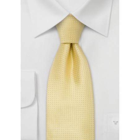 Silk neckties - Light yellow silk tie