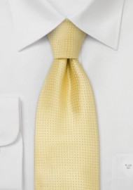 Silk neckties - Light yellow silk tie