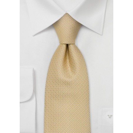 Designer neckties, warm yellow - Handmade silk tie by Chevalier