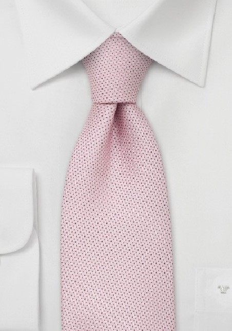 Designer neckties - Light pink silk tie by Chevalier