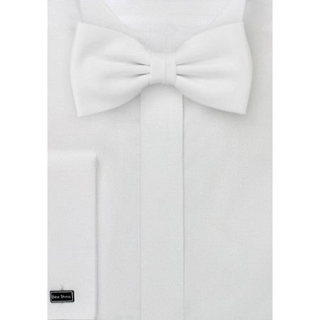 White bow tie  - Formal bow tie in bright white color