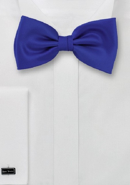 Bow ties -  Solid color bow tie in Royal blue color