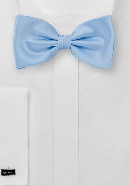 Bow ties  -  Light blue solid color bow tie