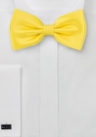 Yellow bow tie  - Pre-tied bow tie in yellow