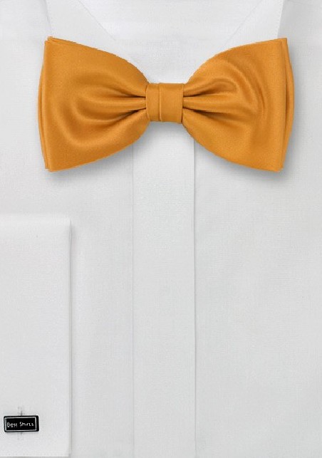 Solid color bow ties - Amber-yellow bow tie