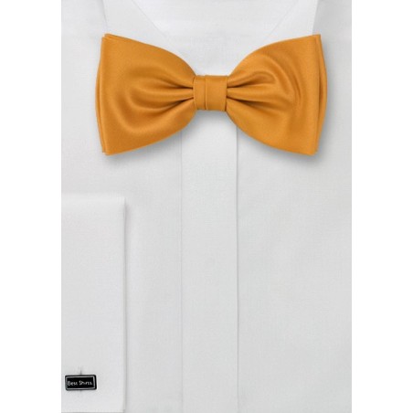 Solid color bow ties - Amber-yellow bow tie
