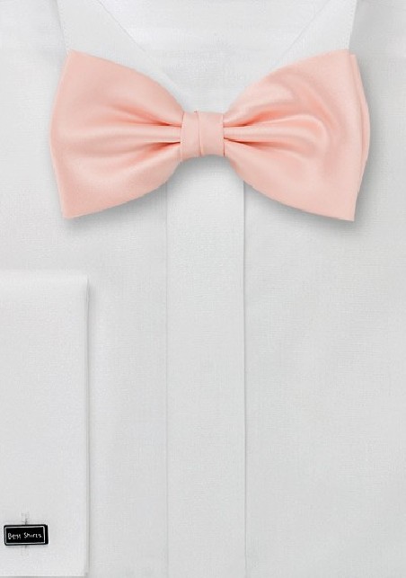 Bow ties - Solid color bow tie in peach pink