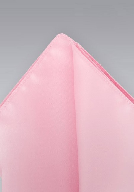 Pink Pocket Square -  Solid color pink hankie