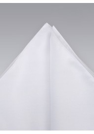White pocket square -  Classic bright white hankie