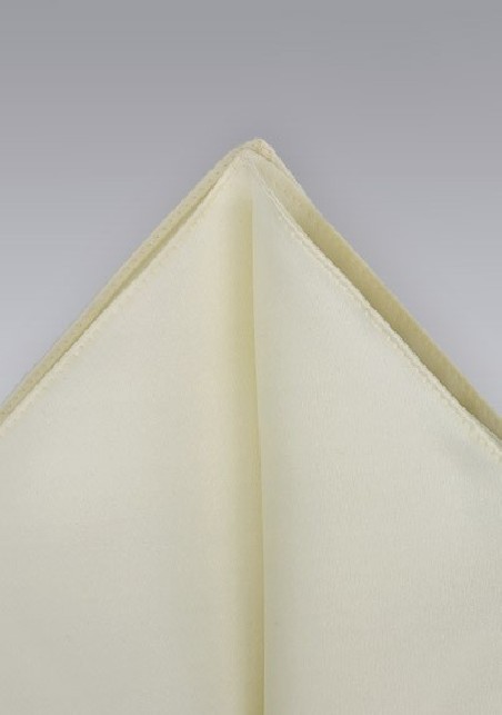 Pocket Squares -  Cream colored hankie