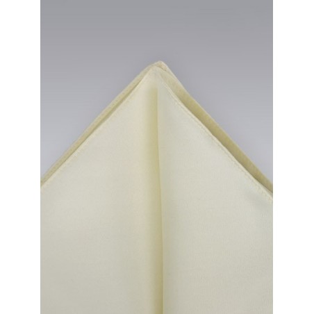Pocket Squares -  Cream colored hankie
