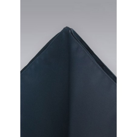 Pocket squares  -  Dark charcoal black hankie