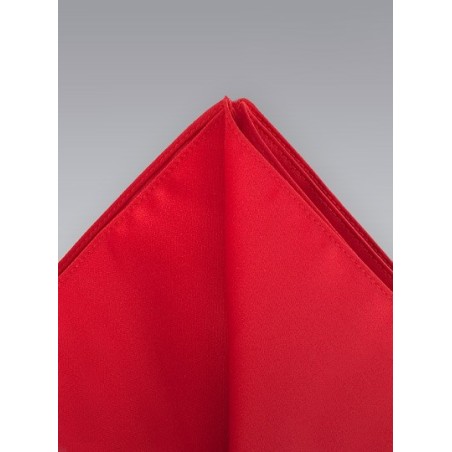 Pocket Squares -  Bright red hankie