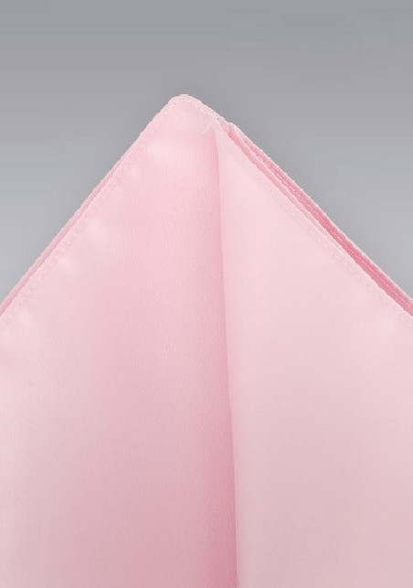 Light pink pocket squares - Solid color hankie in light pink