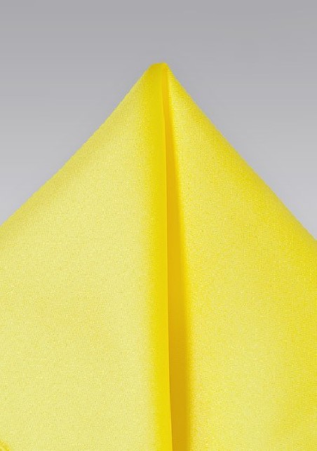 Pocket Squares - Bright yellow hankie