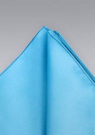 Turquoise blue Hankie  -  Hankie in solid turquoise blue