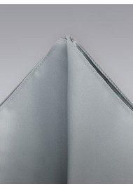 Pocket Square  -  Solid Silver Hankie
