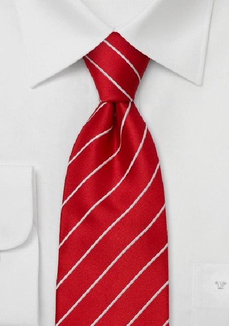 XL silk neckties - Extra long red necktie