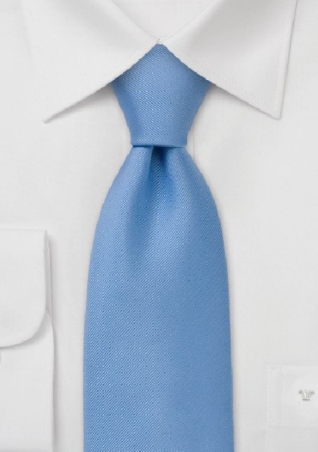 Classy Azure Blue Silk Tie