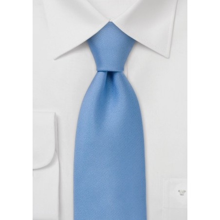 Classy Azure Blue Silk Tie