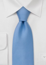 Classy Azure Blue Silk Tie