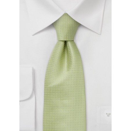 Light Lime Green Silk Tie for Kids