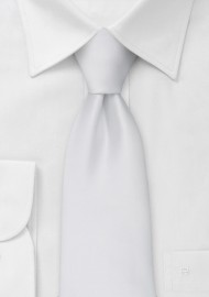 Clip on ties - White clip-on necktie