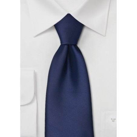 Clip on ties - Dark blue clip on tie