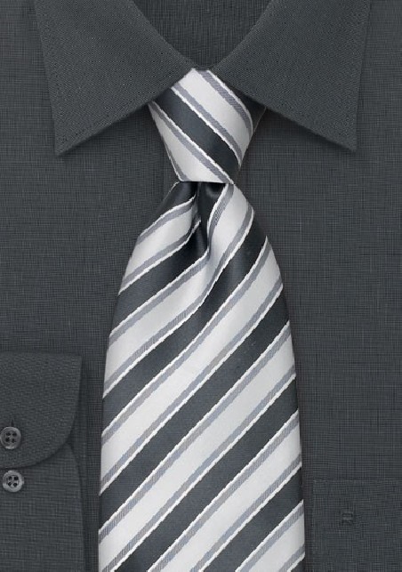 Formal Striped Ties - Striped Necktie "Verona" by Parsley