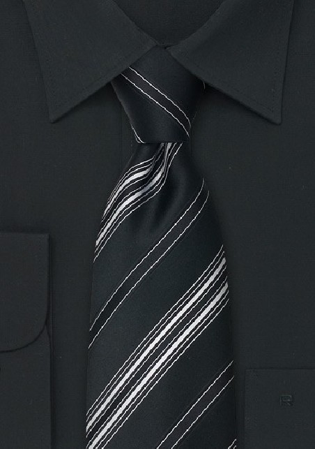 Formal Designer Ties - Formal Striped Tie by Cavallieri