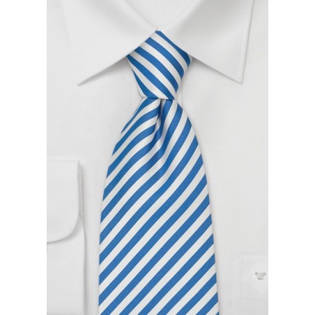 Kids Ties - Royal Blue & White Kids Tie