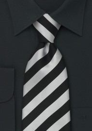 Extra Long Business Ties - Striped Necktie "Identity" by Parsley