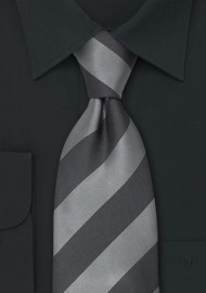 Mens Clip On Ties - Pre-tied Striped Necktie
