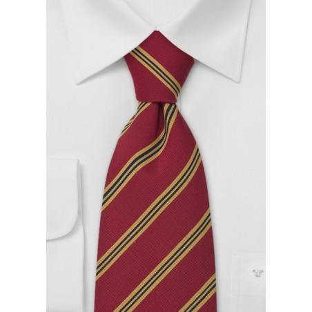 Red British XL Neckties - Regimental Tie "Sussex" by Parsley