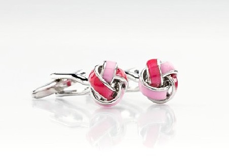 Pink Cufflinks - Designer cufflinks by Mont Pellier