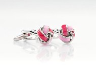 Pink Cufflinks - Designer cufflinks by Mont Pellier