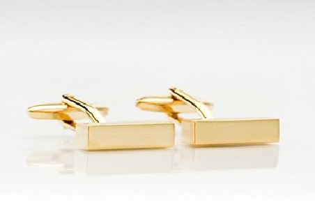 Gold Cufflinks - Classic Golden Cufflinks