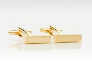 Gold Cufflinks - Classic Golden Cufflinks