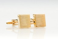 Gold Cufflinks - Golden designer Cufflinks