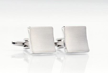 Cufflinks - Brushed Silver Cufflinks