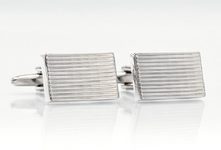 Plain Silver Cufflinks - Classic silver cufflinks by Mont Pellier