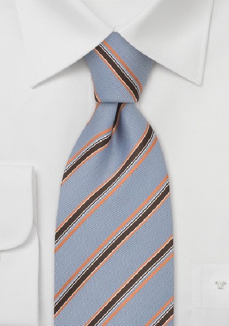 Blue Striped Tie by Tie Designer Chevalier